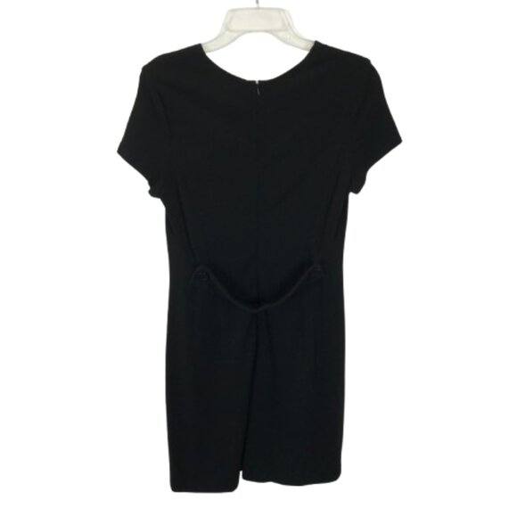Womens Size 10 Theory Black Jatinn K Oxford Stretch Knit Mini Dress - Picture 6 of 7